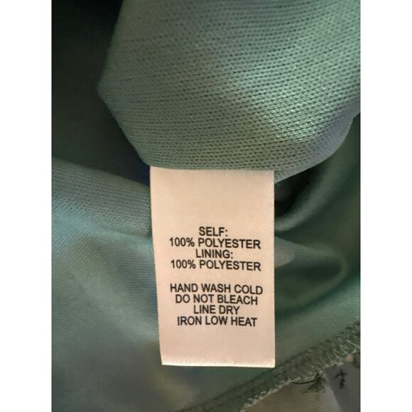 Lulus Floral Sage Green Long Sleeves & Ruffled Neckline Midi Dress Size Small - Picture 4 of 8